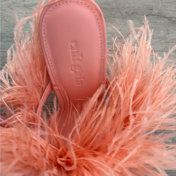 Cult Gaia Feathered Coral Heels - Picture 6 of 7